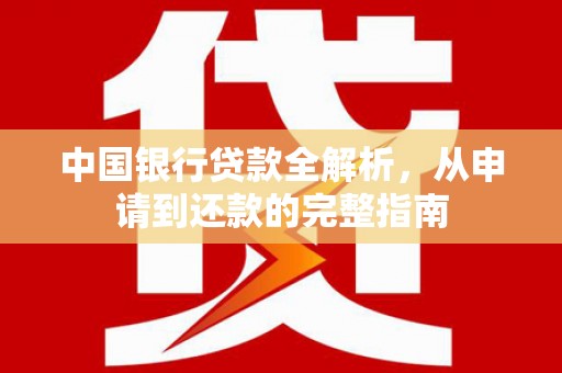 文成中国银行贷款全解析，从申请到还款的完整指南