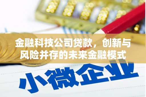 鸡冠金融科技公司贷款，创新与风险并存的未来金融模式