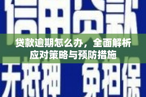 潍城贷款逾期怎么办，全面解析应对策略与预防措施