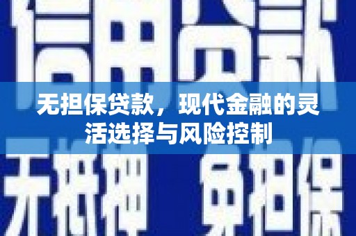 湖北无担保贷款，现代金融的灵活选择与风险控制
