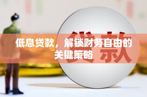 石鼓低息贷款，解锁财务自由的关键策略