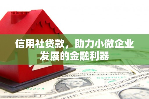 丰原信用社贷款，助力小微企业发展的金融利器