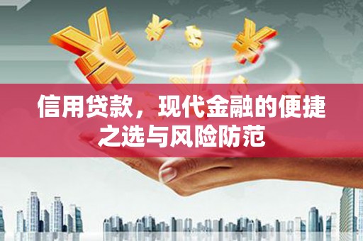 滑县信用贷款，现代金融的便捷之选与风险防范