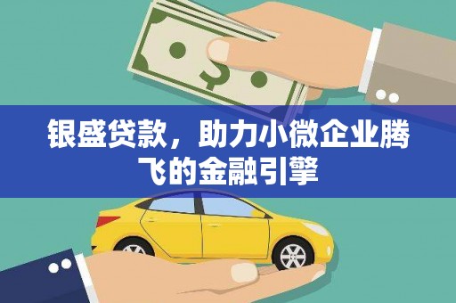 茂南银盛贷款，助力小微企业腾飞的金融引擎