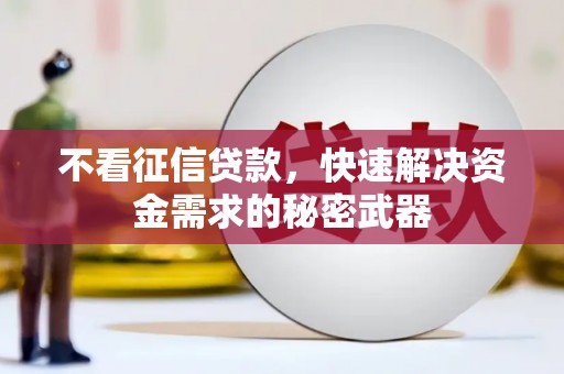 通川不看征信贷款，快速解决资金需求的秘密武器