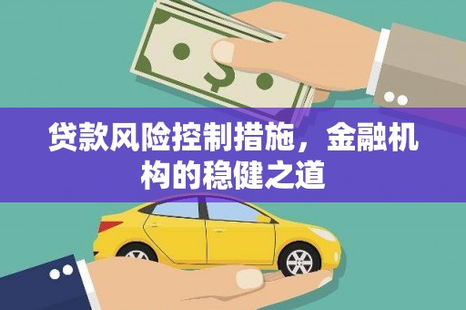 宿豫贷款风险控制措施，金融机构的稳健之道
